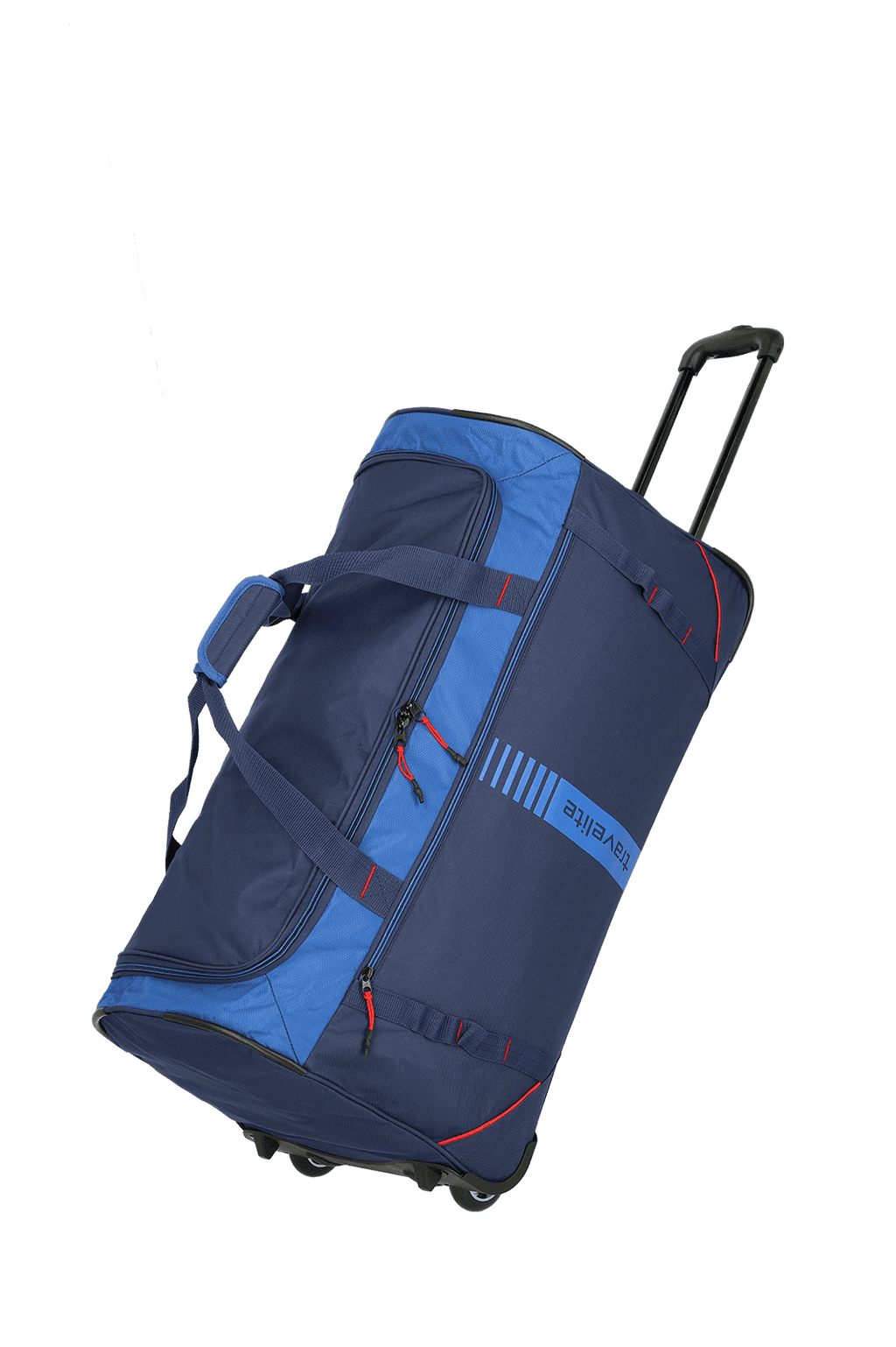 Travelite BASICS ACTIVE Rollenreisetasche, Marine/Rot