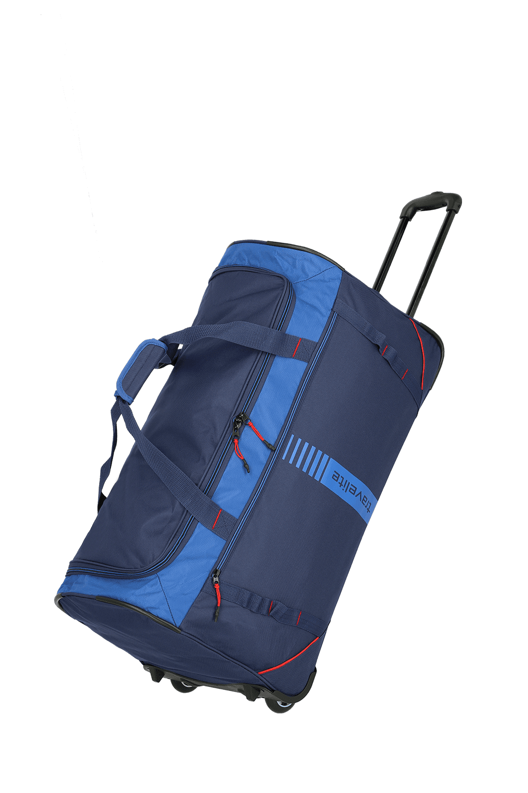 Travelite BASICS ACTIVE Rollenreisetasche, Marine/Rot