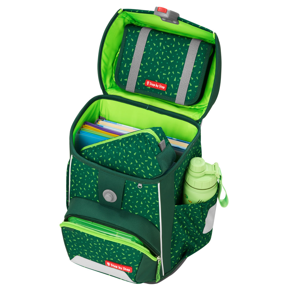 Step by Step Basis Schulranzen-Set, Green Graphics