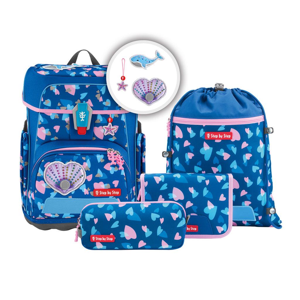 Step by Step Cloud Schulranzen-Set, Seashell Pearl