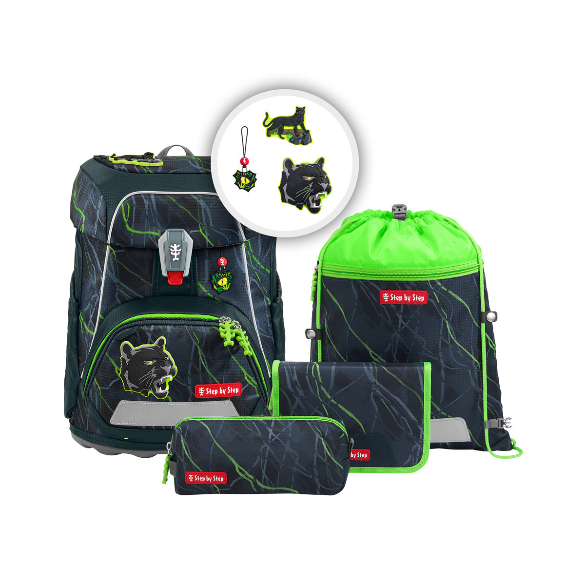 Step by Step Fit Schulranzen-Set, Danger Cat Chiko