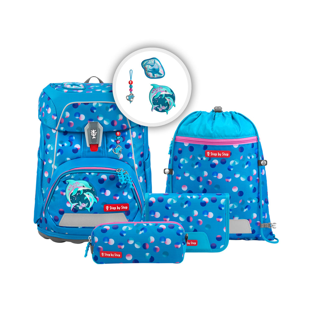 Step by Step Fit Schulranzen-Set, Dolphin Finja