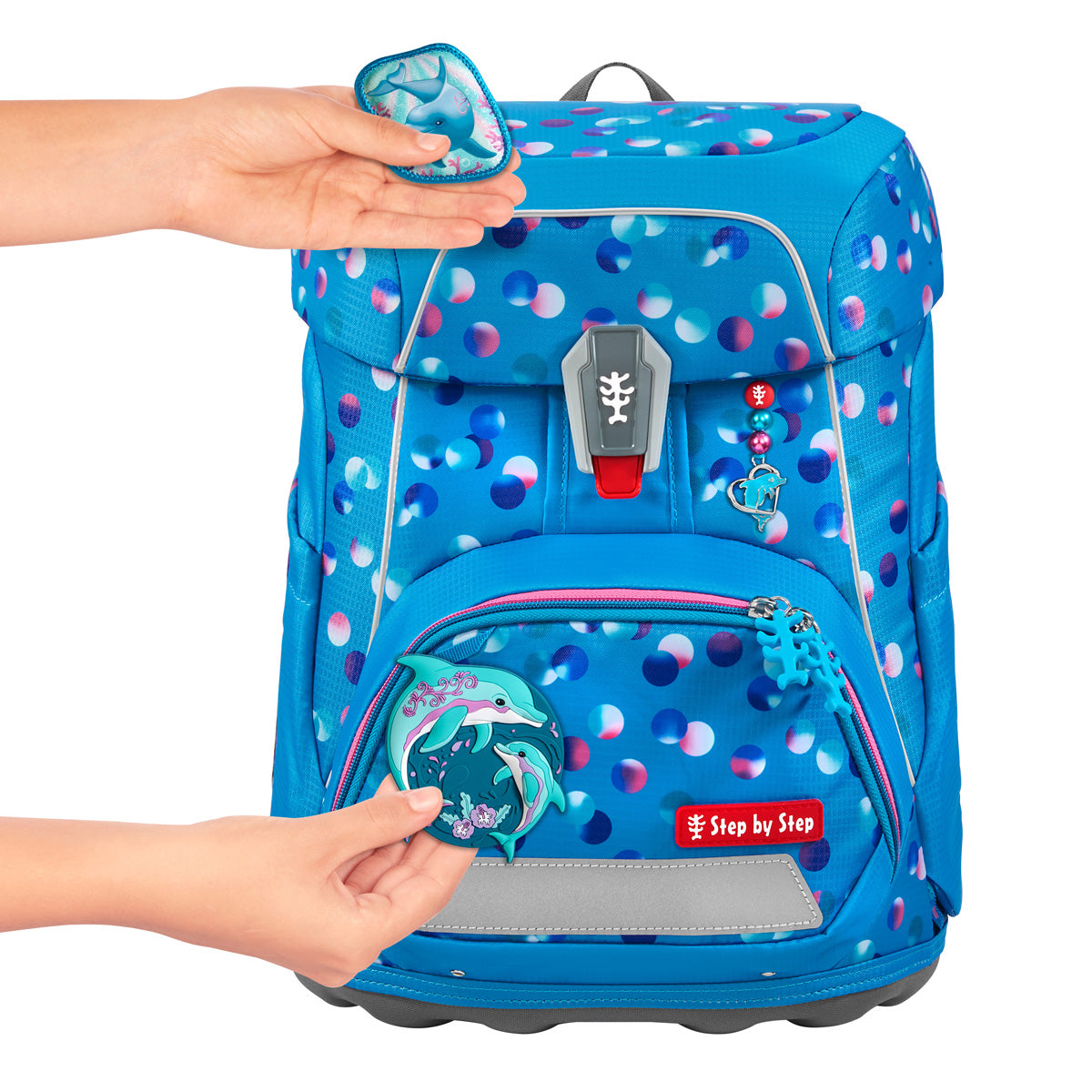 Step by Step Fit Schulranzen-Set, Dolphin Finja