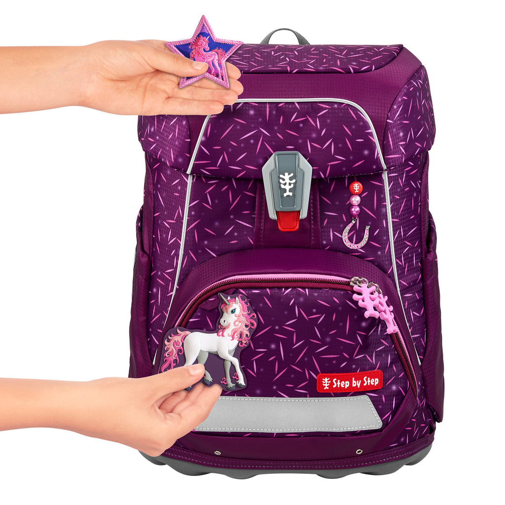 Step by Step Fit Schulranzen-Set, Pretty Unicorn Nuala