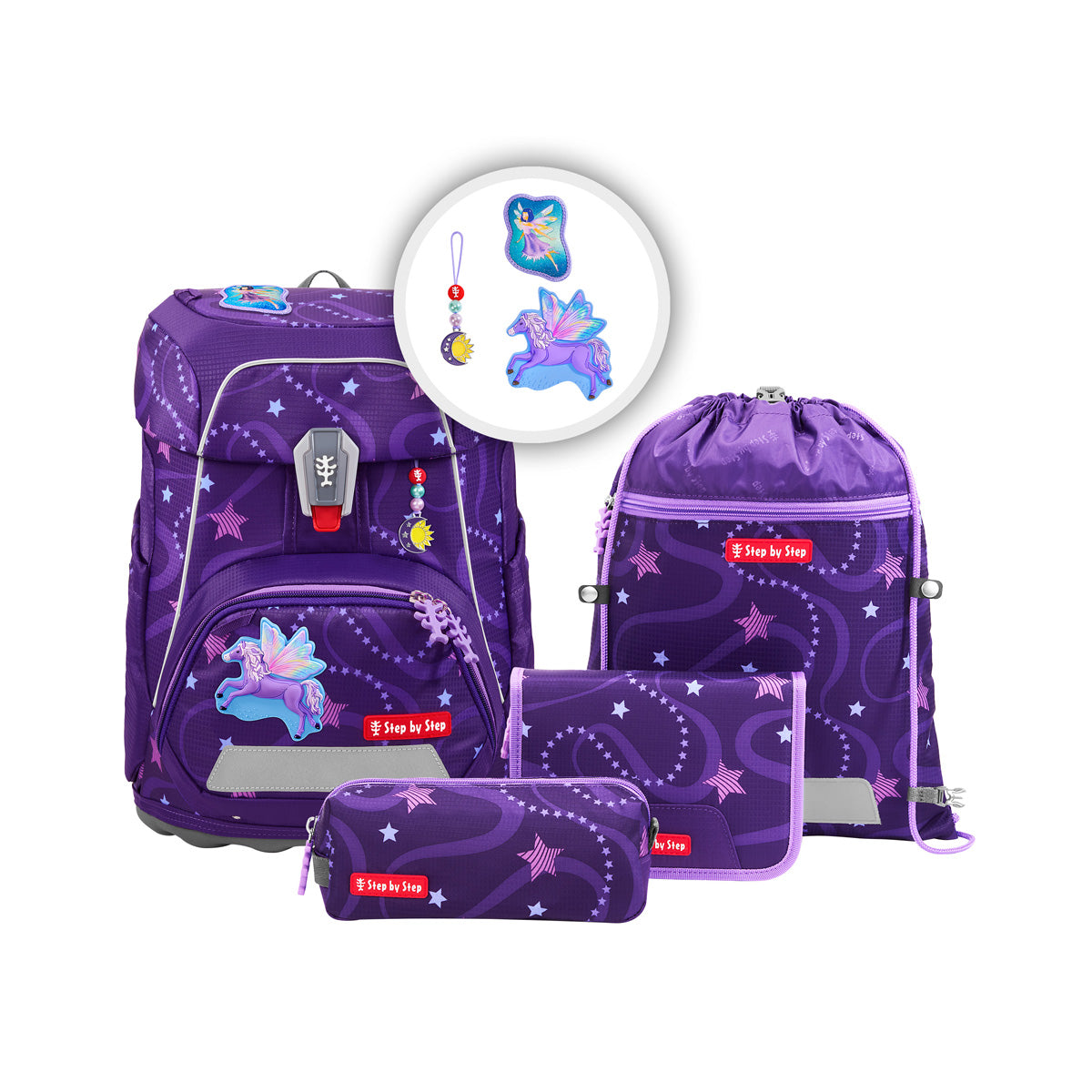 Step by Step Fit Schulranzen-Set, Pegasus Emily