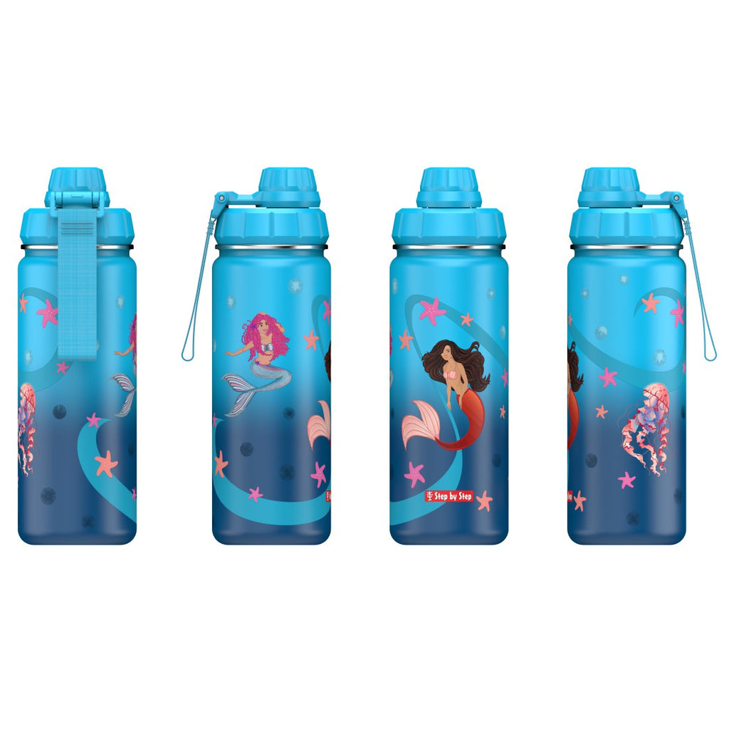 Step by Step isolierte Edelstahl-Trinkflasche Sweet Mermaid