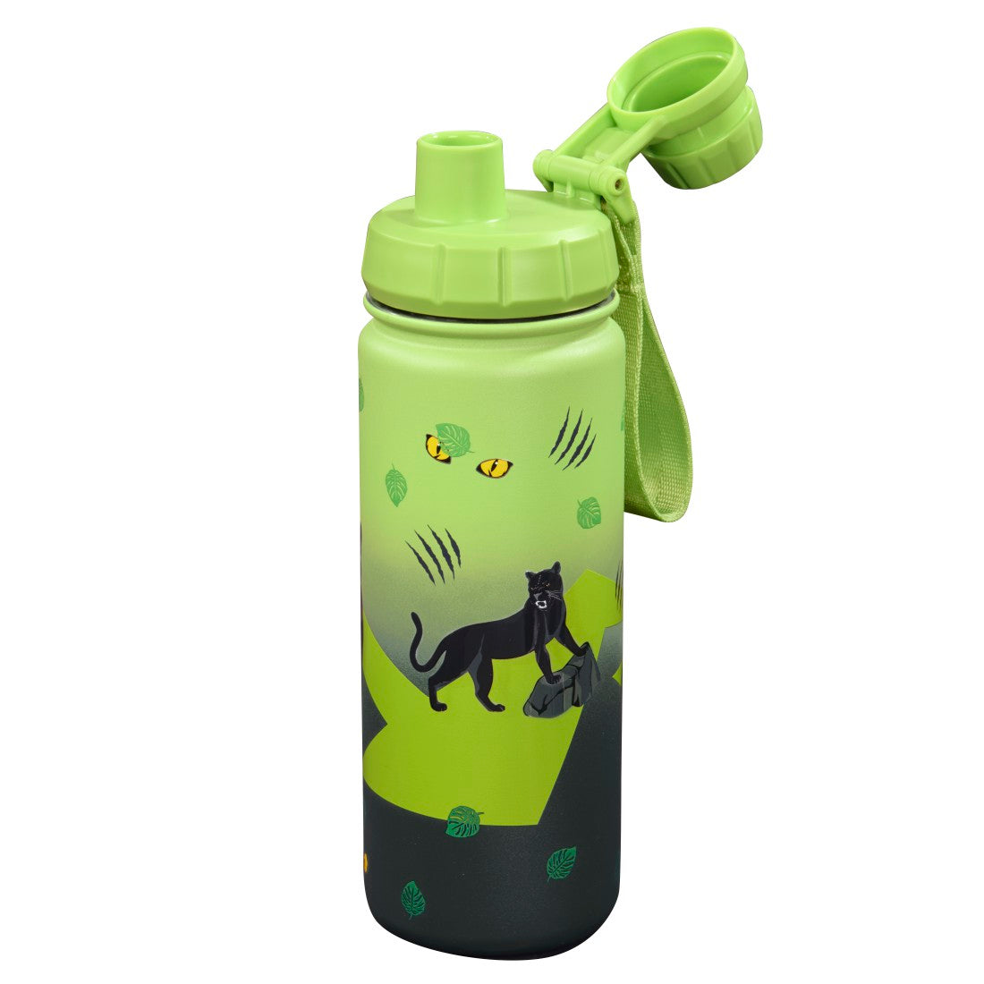 Step by Step isolierte Edelstahl-Trinkflasche Black Cat