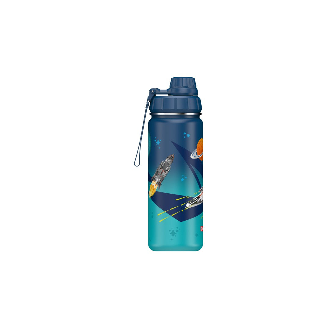 Step by Step isolierte Edelstahl-Trinkflasche Starship