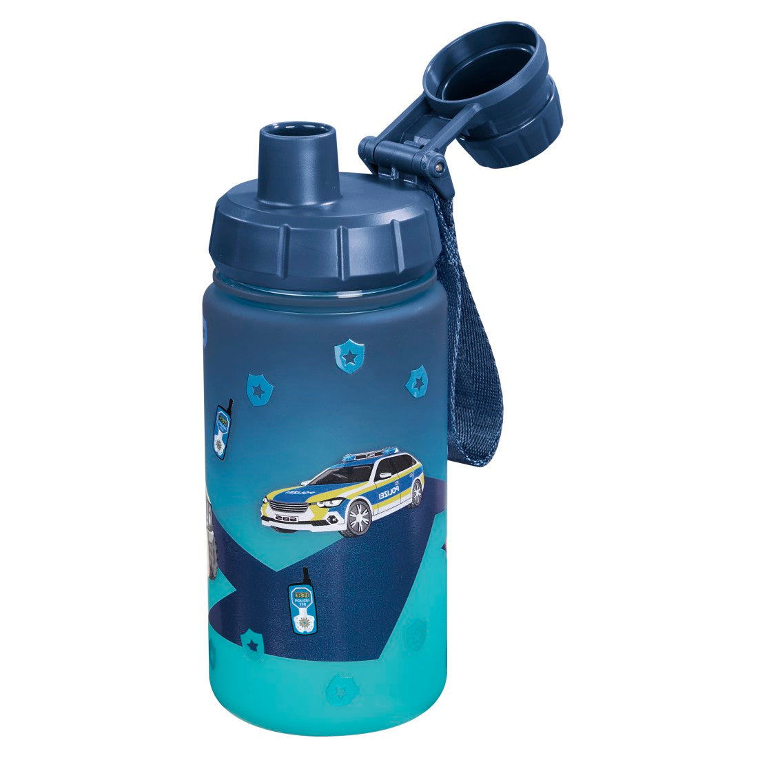Step by Step Trinkflasche Police in Blau, zweite Produktansicht