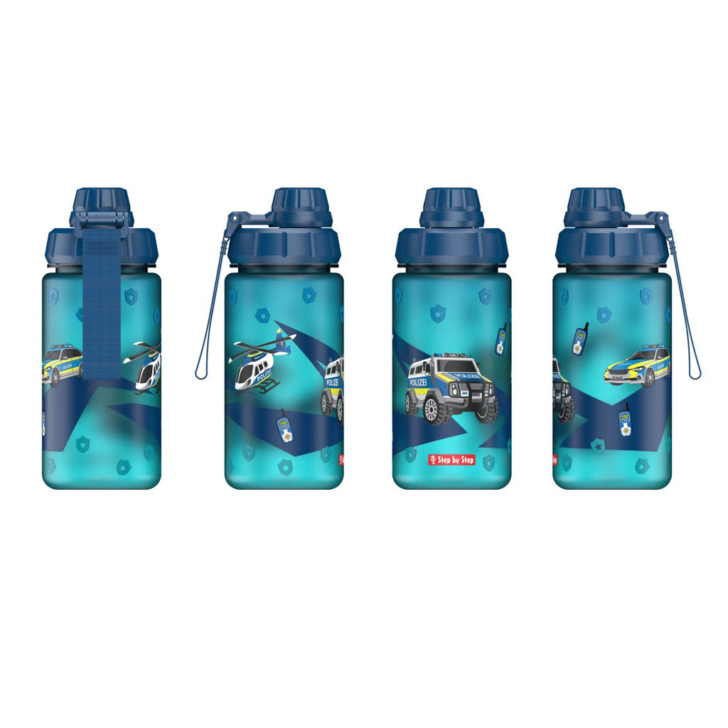 Step by Step Trinkflasche Police in Blau, dritte Produktansicht