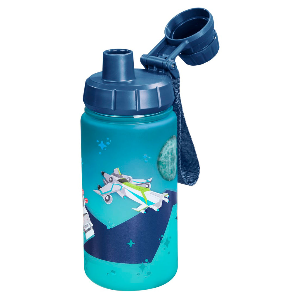 Step by Step Trinkflasche Starship in Blau, zweite Ansicht