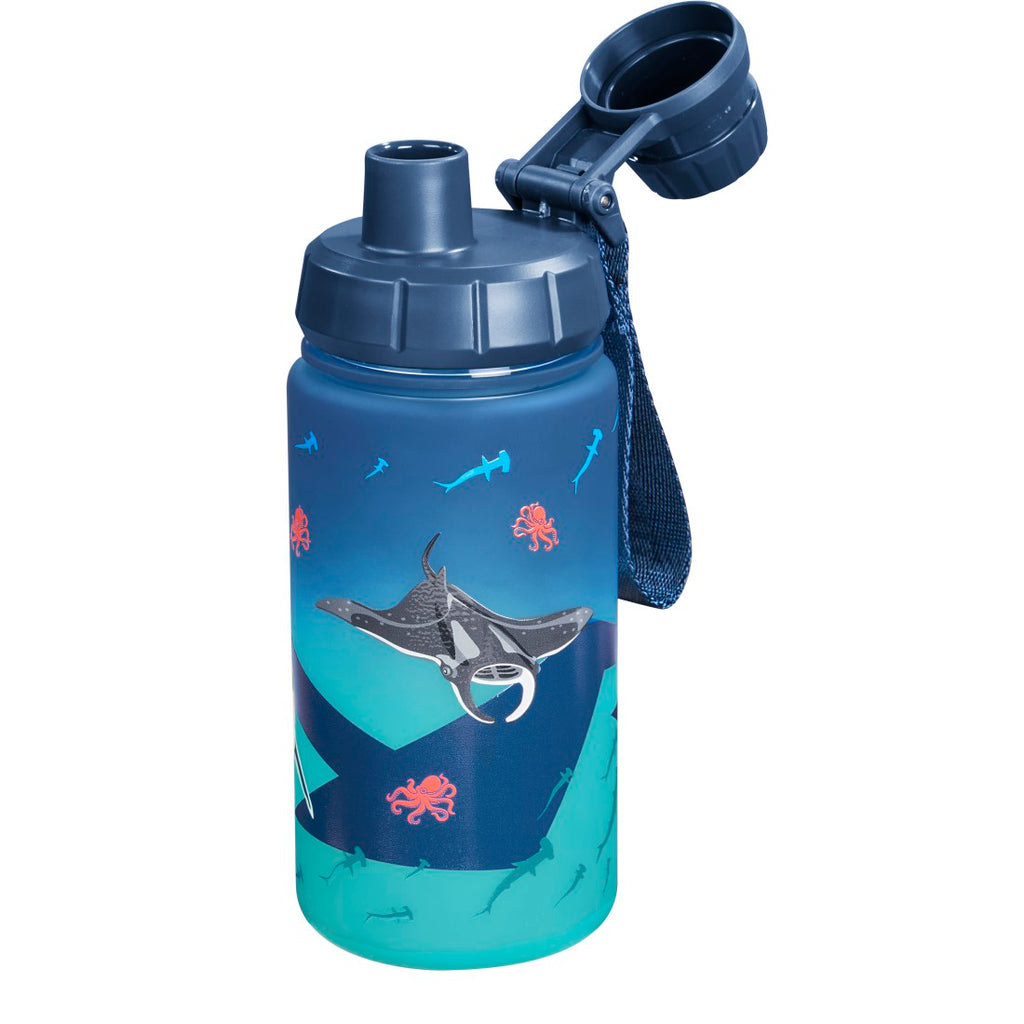 Step by Step Trinkflasche Underwater in Blau, zweite Ansicht