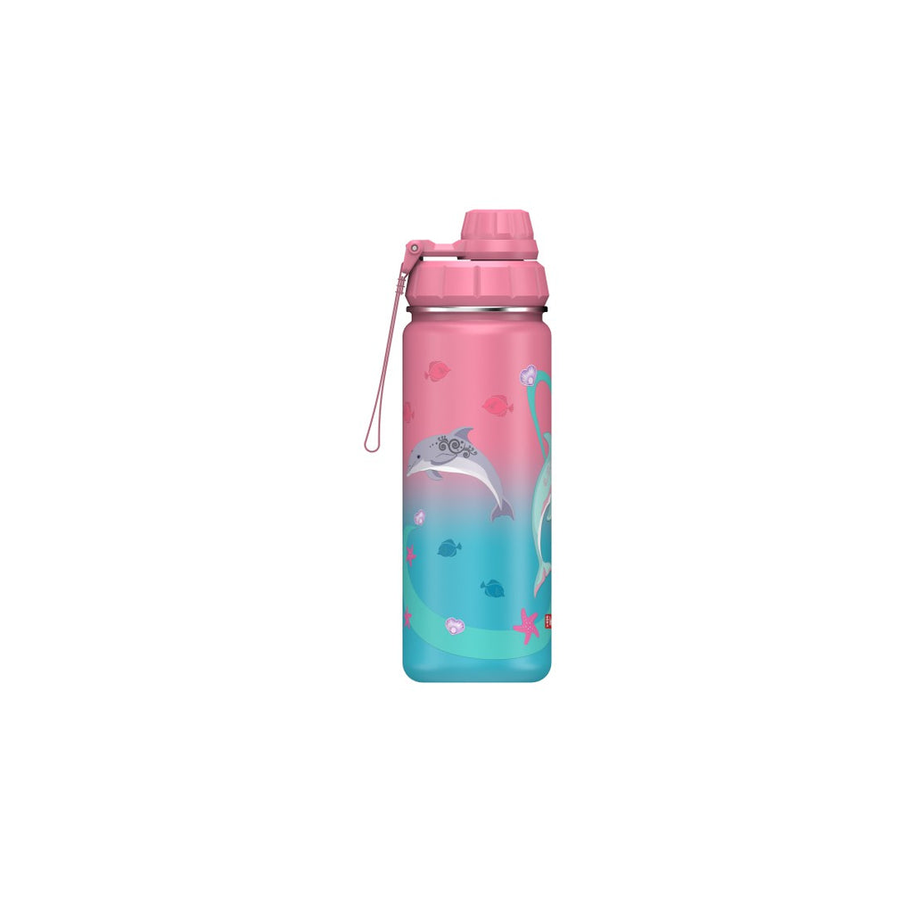 Step by Step isolierte Edelstahl-Trinkflasche Sealife