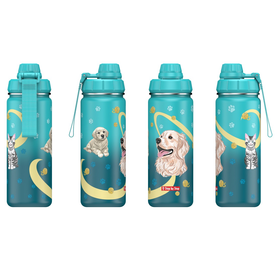 Step by Step isolierte Edelstahl-Trinkflasche Sweet Pet