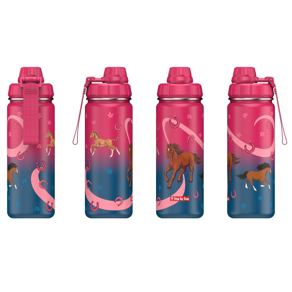 Step by Step isolierte Edelstahl-Trinkflasche Wild Horse