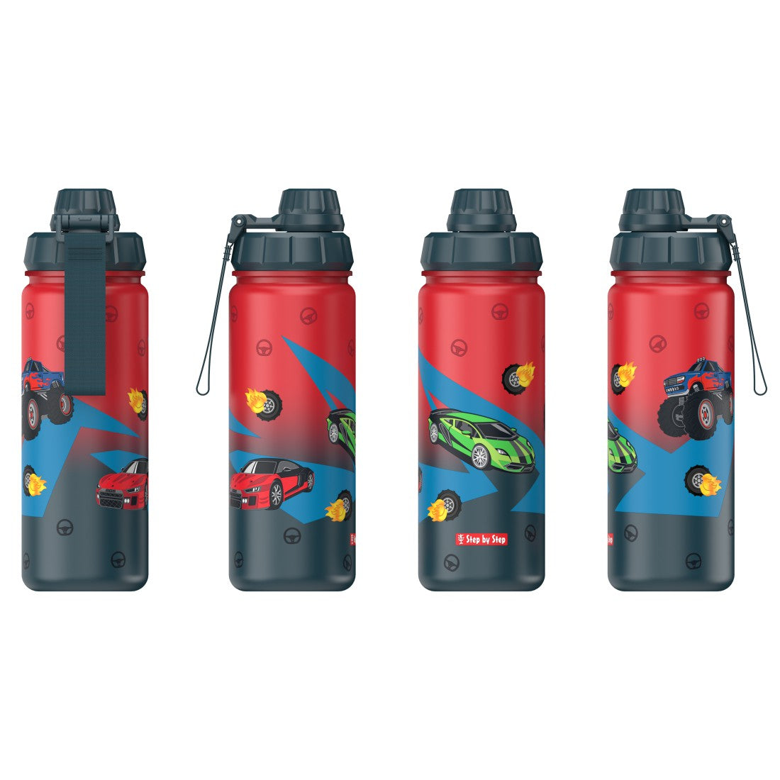 Step by Step isolierte Edelstahl-Trinkflasche Car