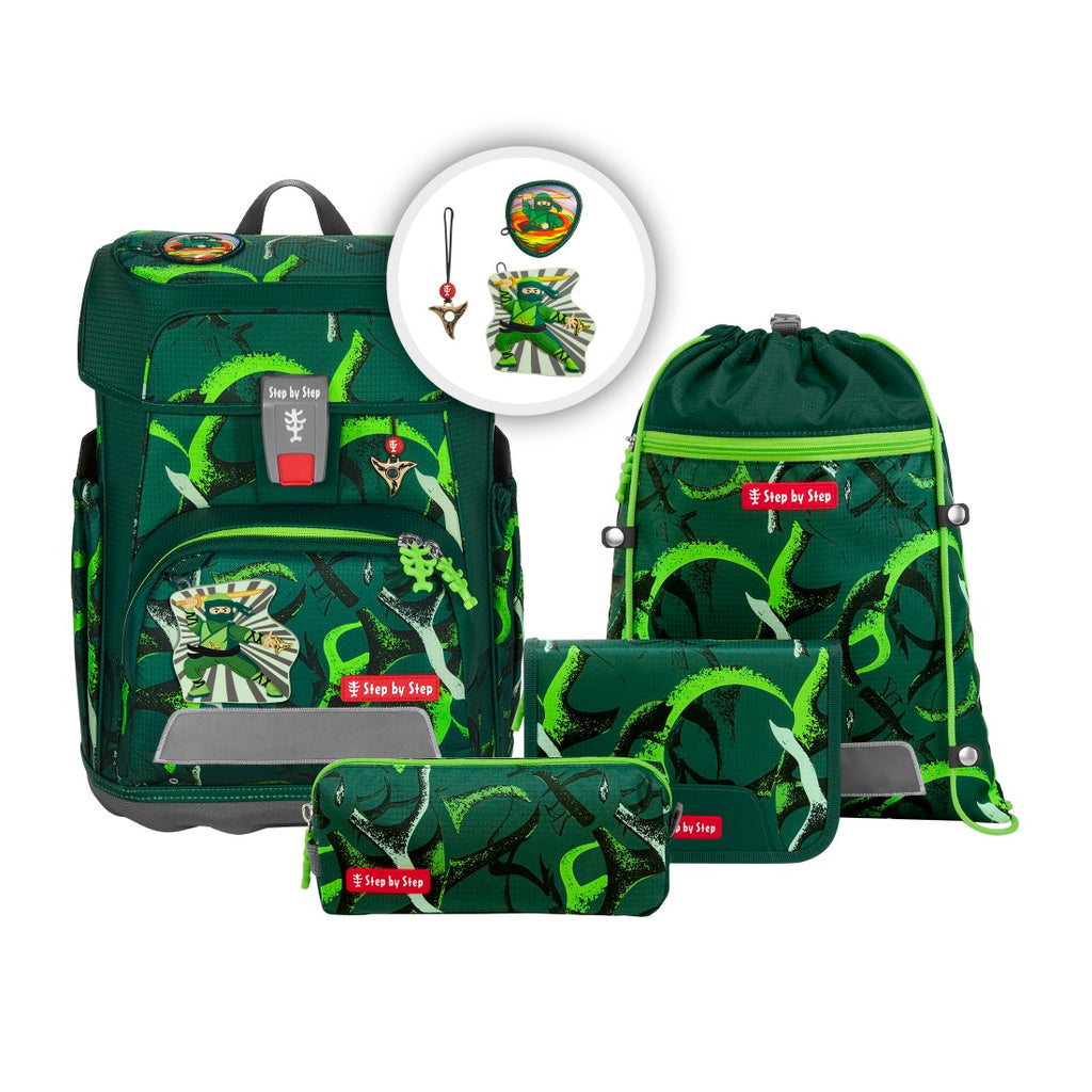 Step by Step CLOUD Schulranzen-Set “Ninja Akiro”, 5-teilig – abx2