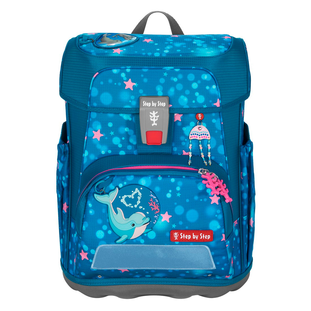 Step by Step CLOUD Schulranzen-Set “Dolphin Azura”, 5-teilig – abx