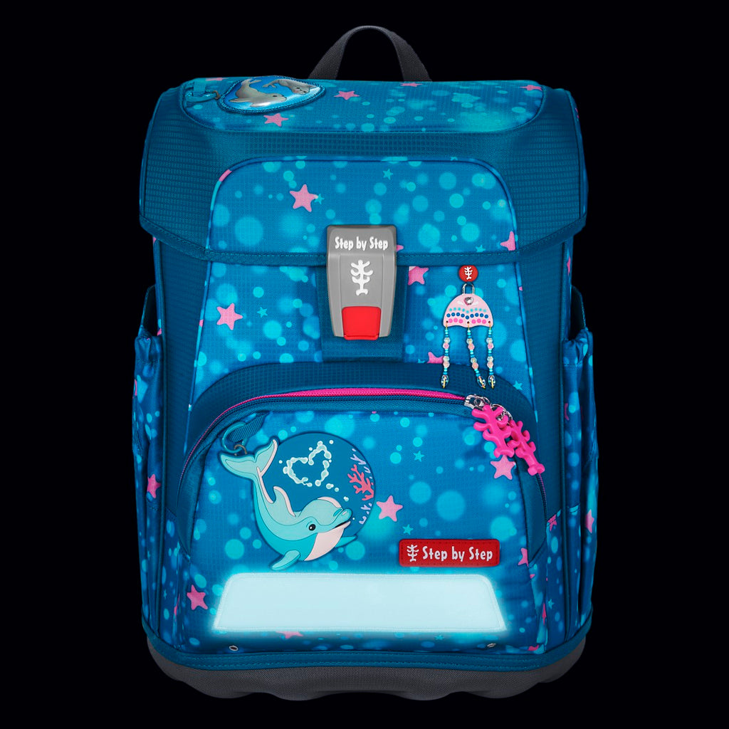 Step by Step CLOUD Schulranzen-Set “Dolphin Azura”, 5-teilig – abx6