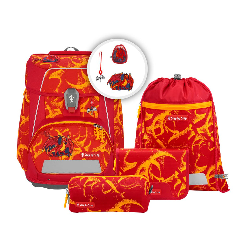 Step by Step SPACE Schulranzen-Set “Dragon Toro”, 5-teilig – abx2