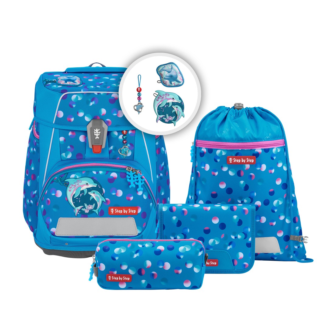 Step by Step SPACE Schulranzen-Set "Dolphin Finja", 5-teilig – abx2