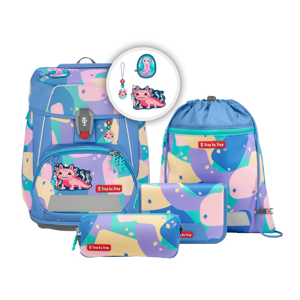 Step by Step SPACE Schulranzen-Set “Axolotl Sally”, 5-teilig – abx2