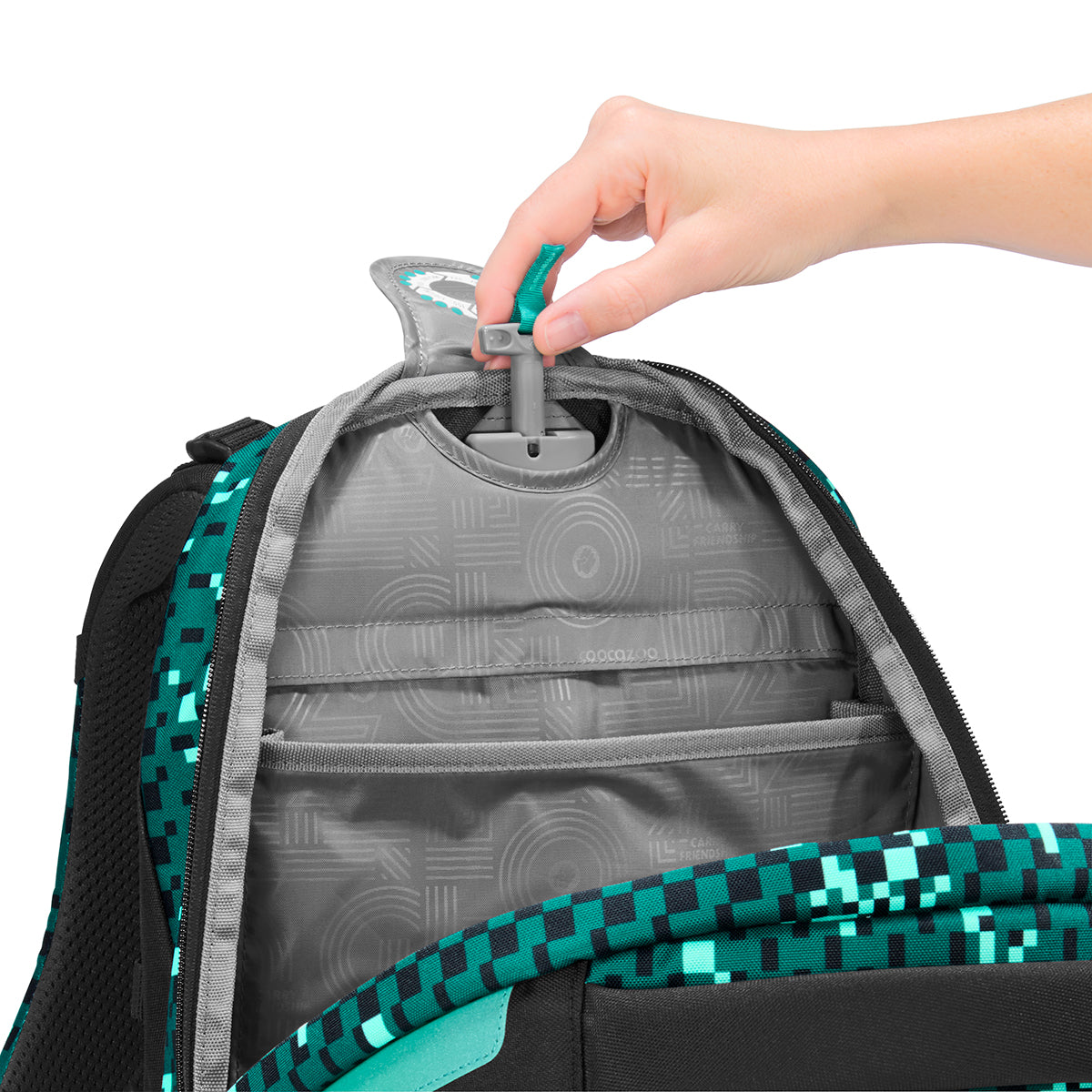Coocazoo Schulrucksack Porter, Pixel Blox