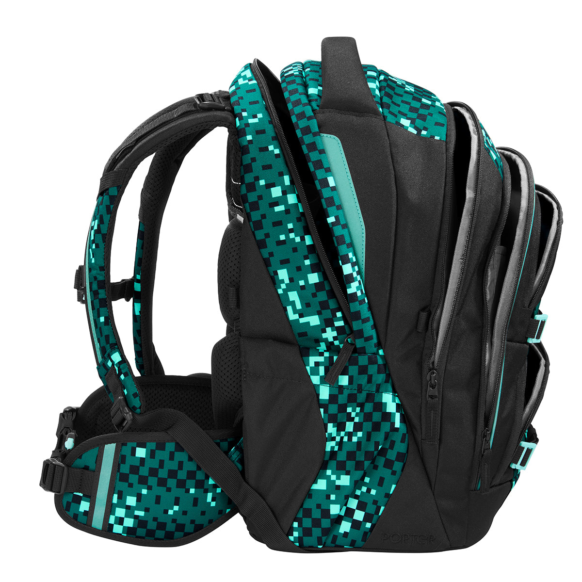 Coocazoo Schulrucksack Porter, Pixel Blox
