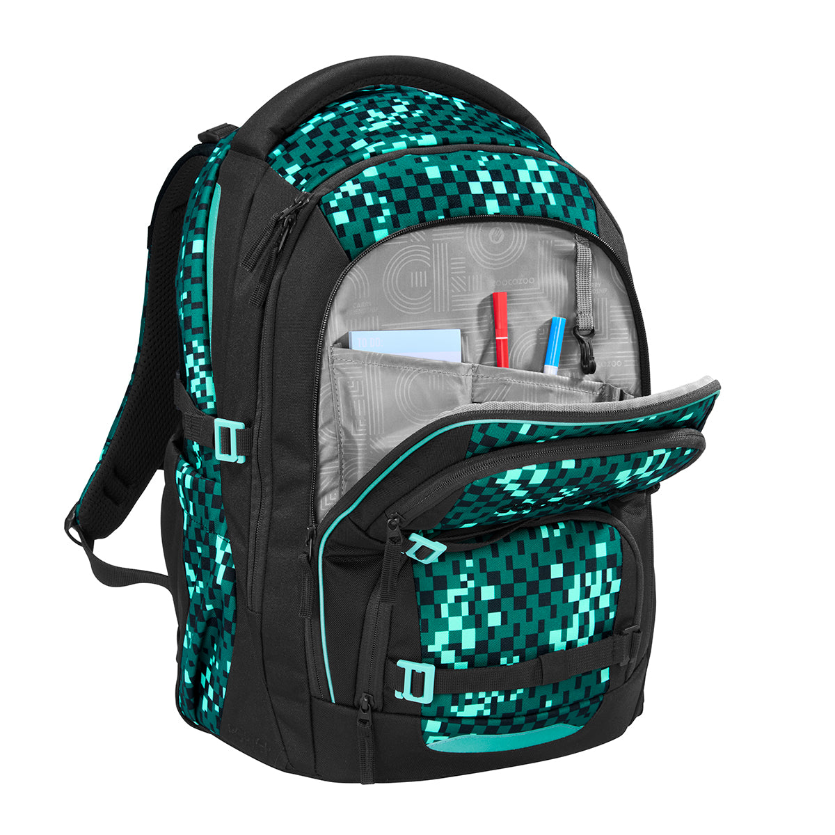 Coocazoo Schulrucksack Porter, Pixel Blox