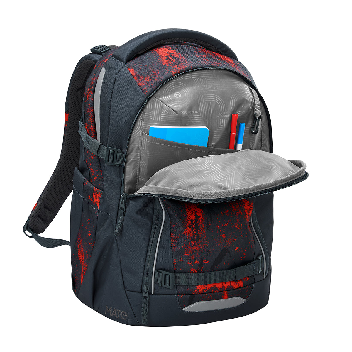 Coocazoo Schulrucksack Mate, Broken Black