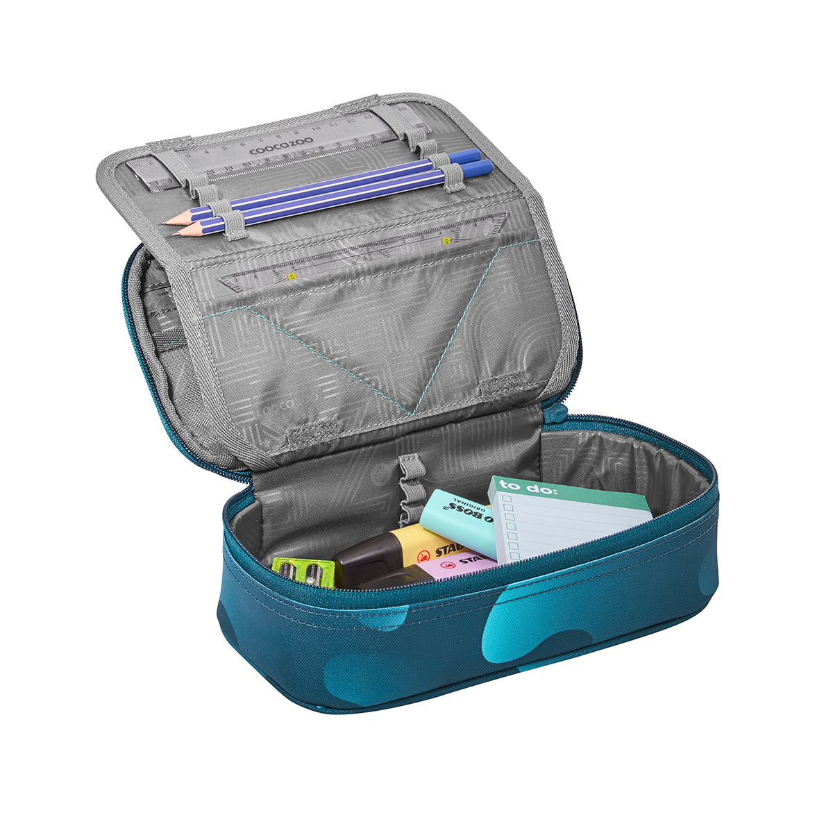 Coocazoo Mäppchen Pencil Case, Aqua Flow