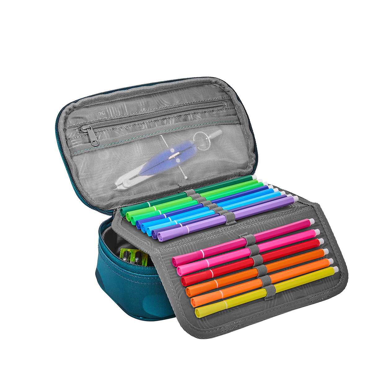 Coocazoo Mäppchen Pencil Case, Aqua Flow