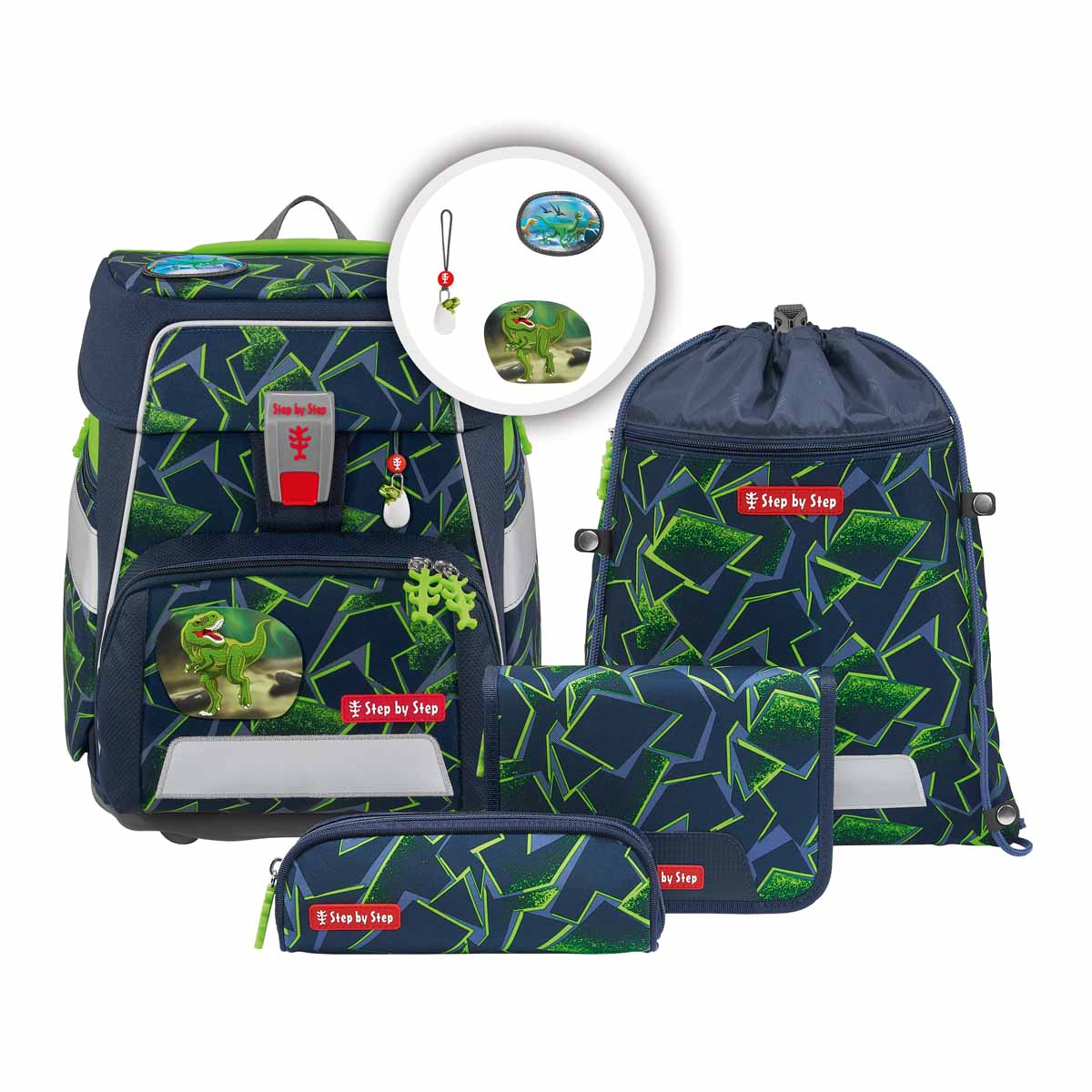 Step by Step Space Schulranzen-Set, Wild T-Rex Taro