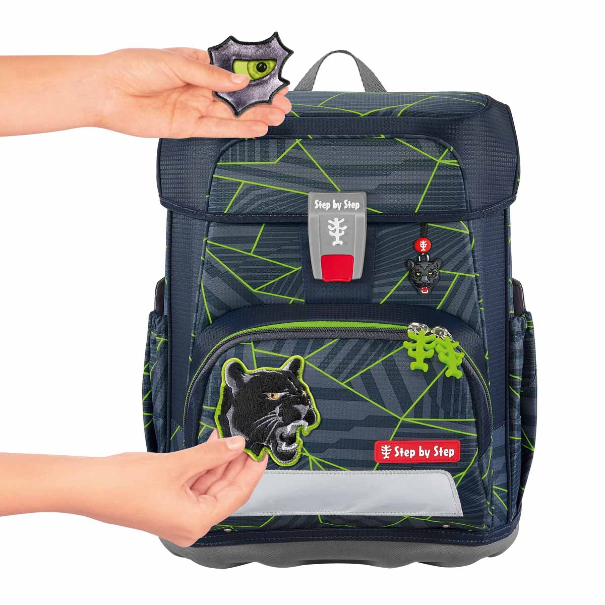 Step by Step Cloud Schulranzen-Set, Dark Cat Chiko