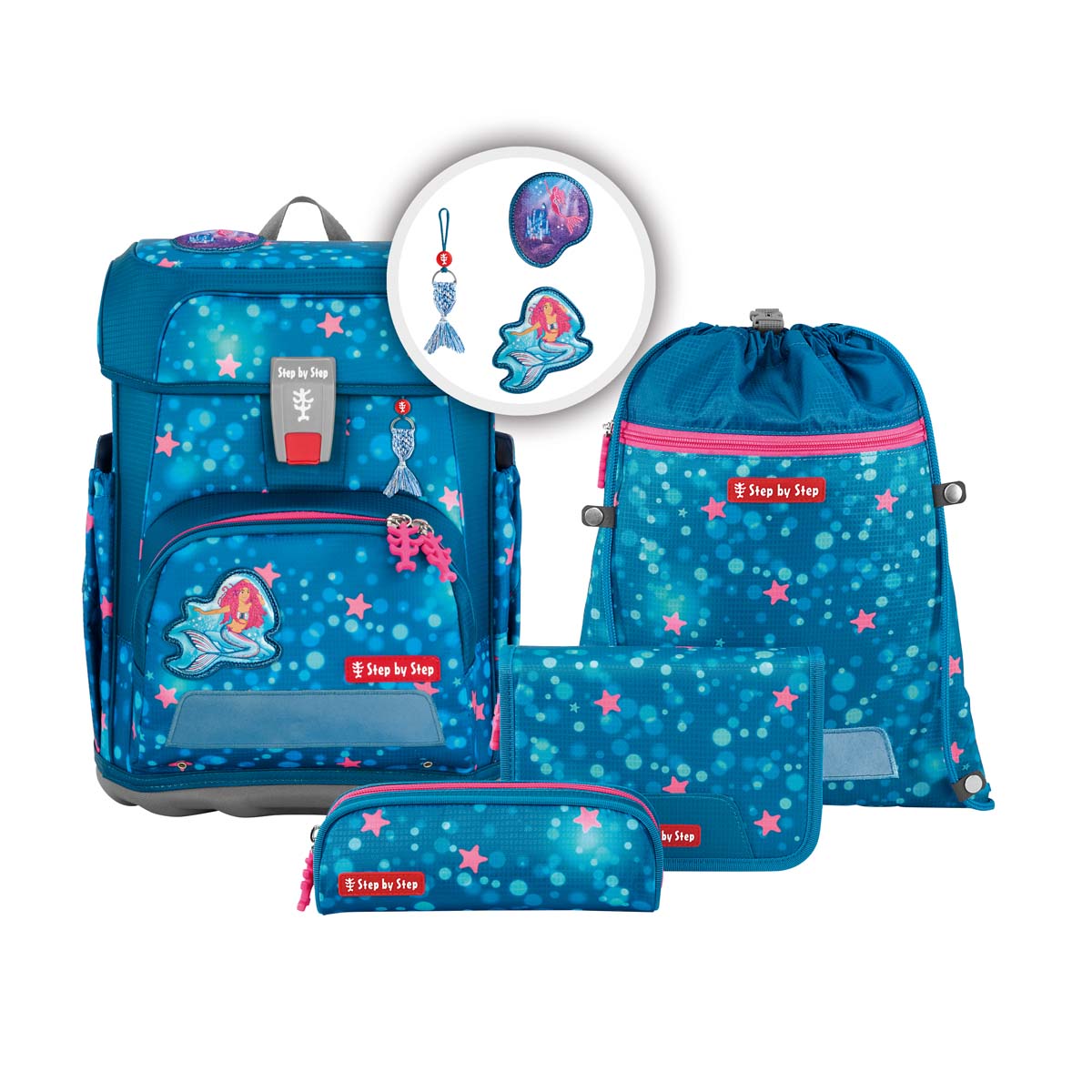 Step by Step Cloud Schulranzen-Set, Mermaid Lola