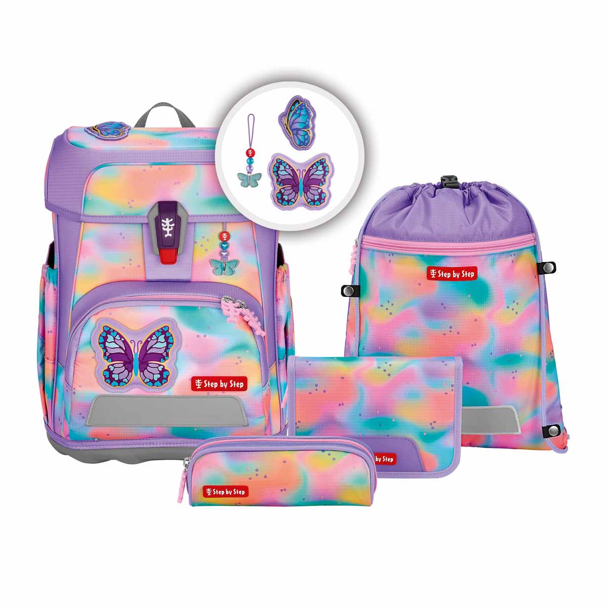 Step by Step Cloud Schulranzen-Set, Butterfly Luna