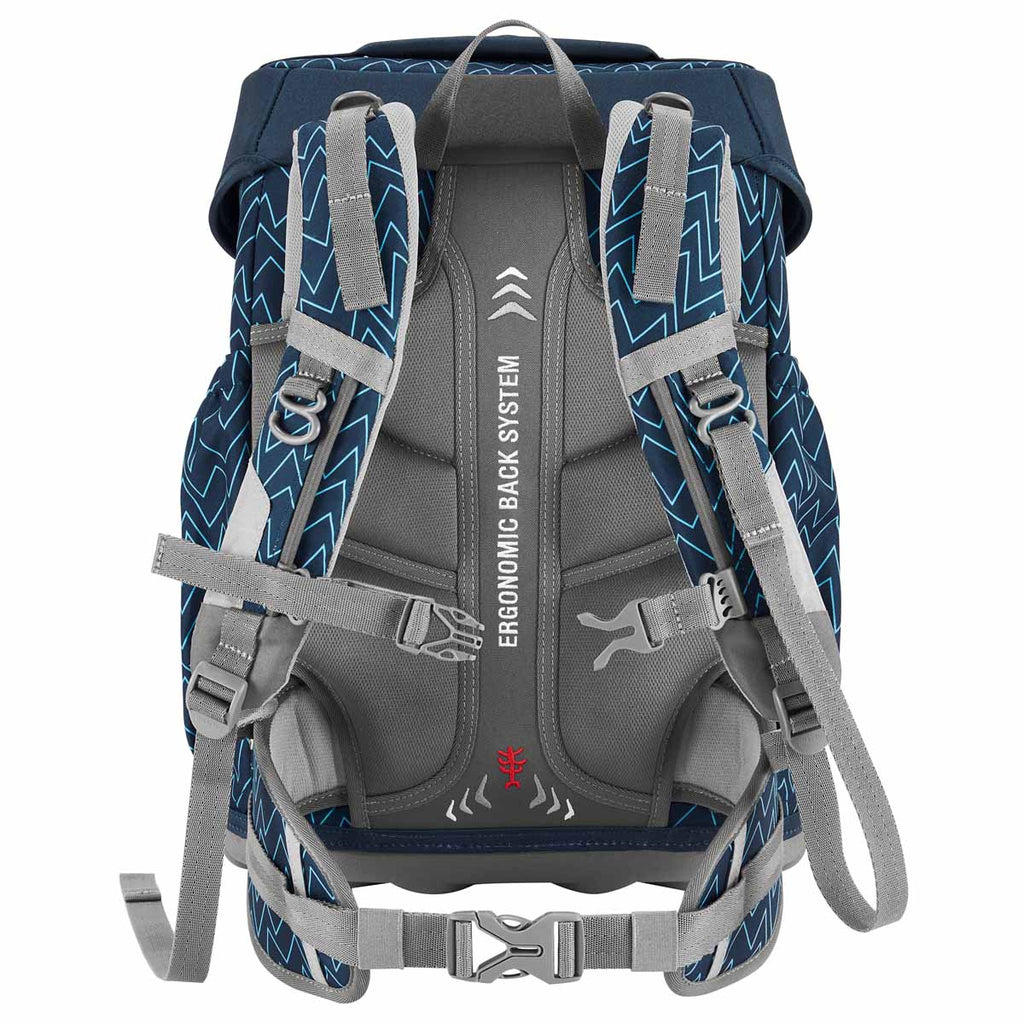 Step by Step Basis Schulranzen-Set, Blue Lines