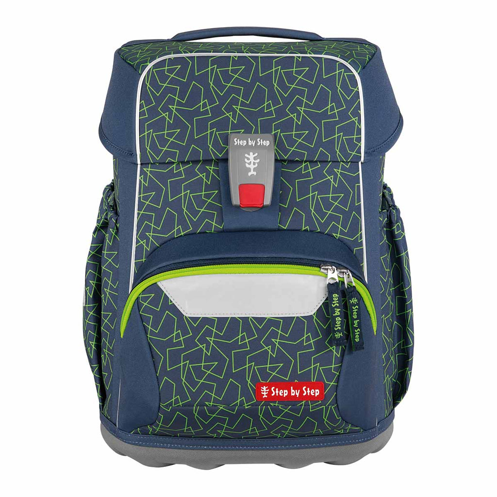 Step by Step Basis Schulranzen-Set, Green Geometric