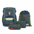 Step by Step Basis Schulranzen-Set, Green Geometric