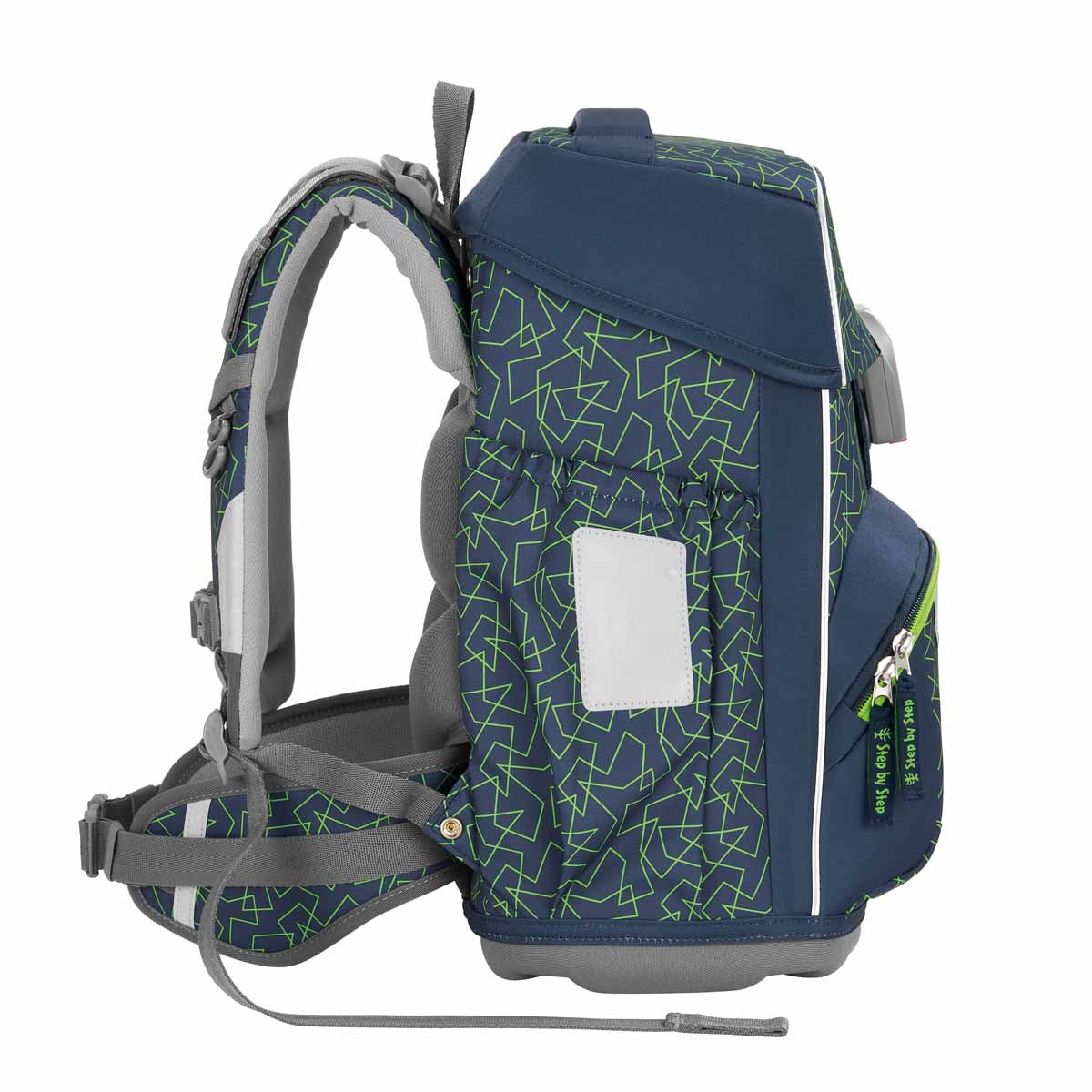 Step by Step Basis Schulranzen-Set, Green Geometric