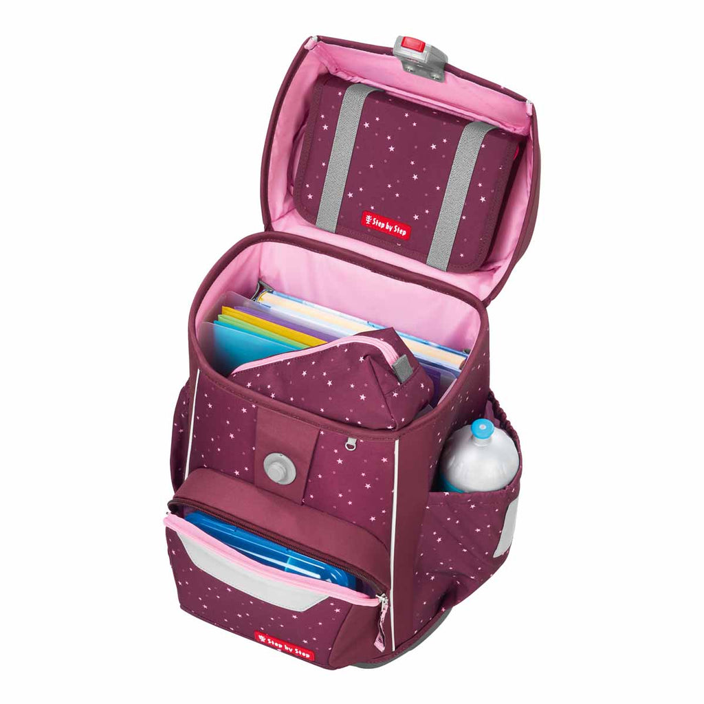 Step by Step Basis Schulranzen-Set, Berry Stars