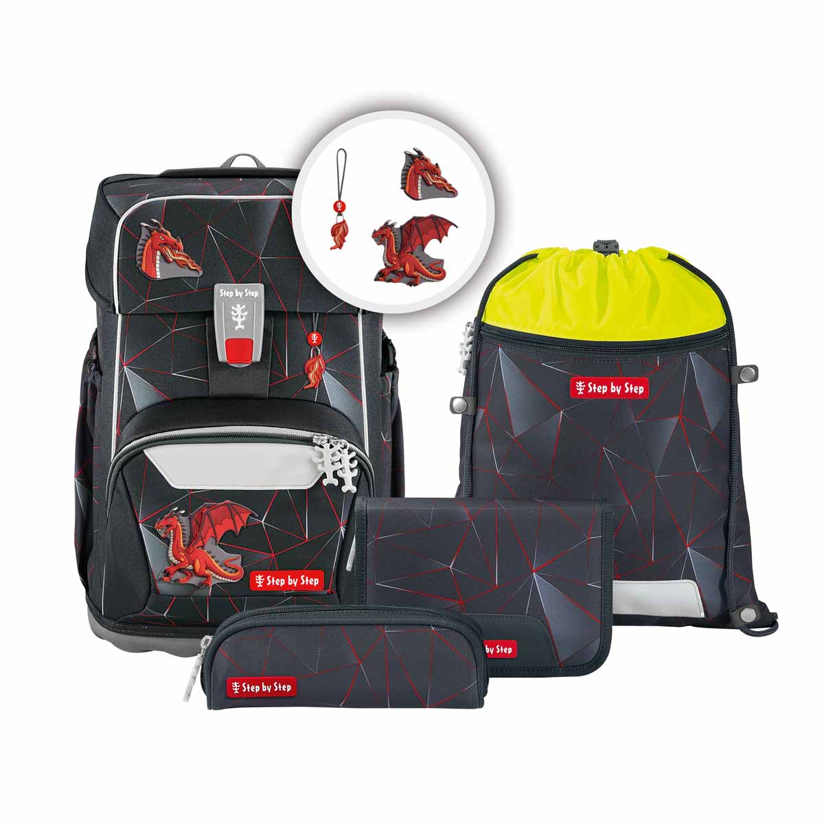 Step by Step Giant Schulranzen-Set, Dragon Drako
