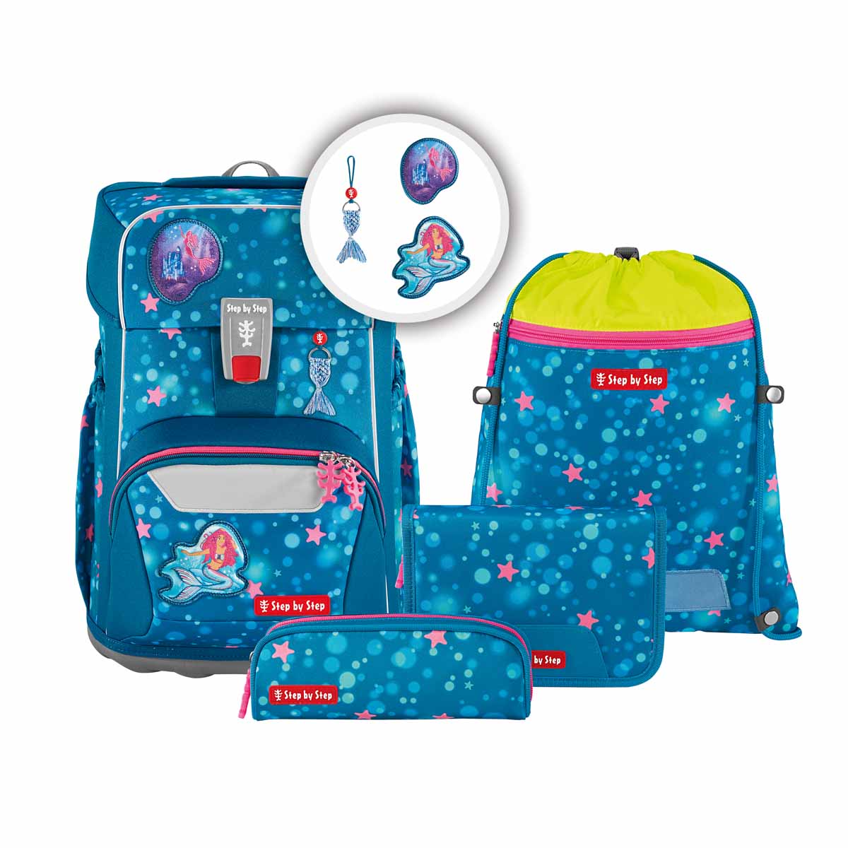 Step by Step Giant Schulranzen-Set, Mermaid Lola
