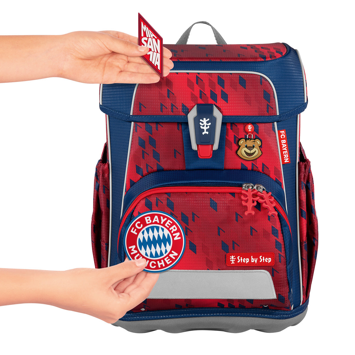 Step by Step Cloud Schulranzen-Set, FC Bayern Mia San Mia