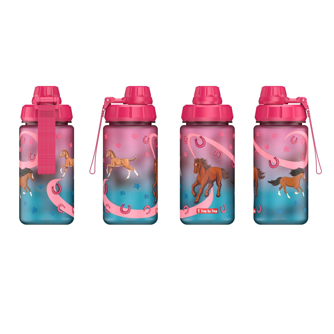 Step by Step Trinkflasche Wild Horse in Blau, dritte Produktansicht