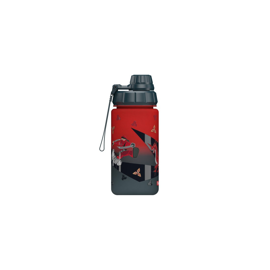 Step by Step Trinkflasche Warrior in Rot und Schwarz