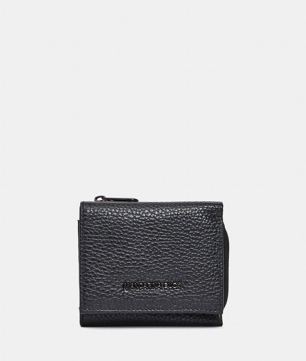 Mandarina Duck Mellow Leather Geldbörse, Nero – Ansicht 1