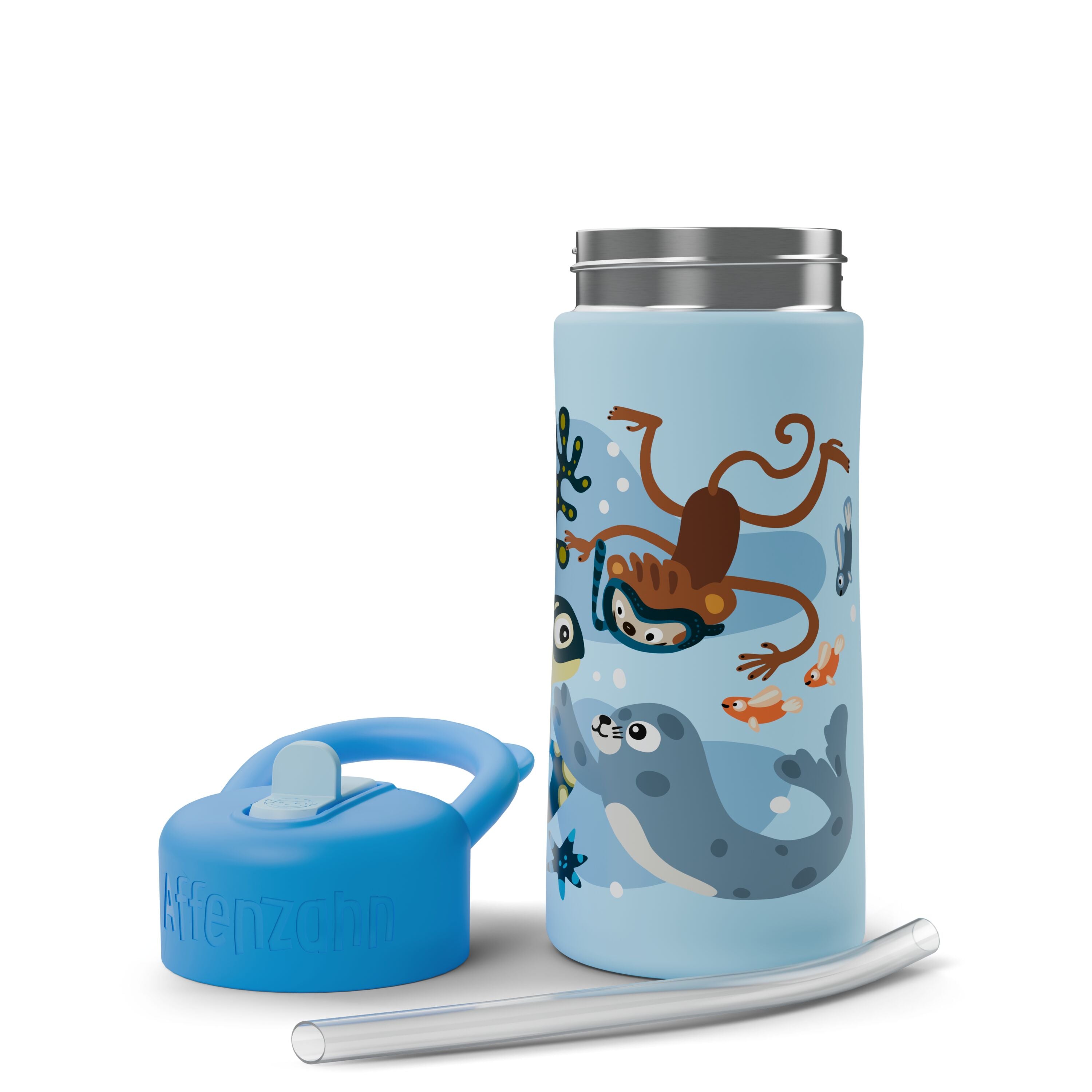 Affenzahn Edelstahl Trinkflasche, Unendliche Unterwasserwelt – Produktansicht 2