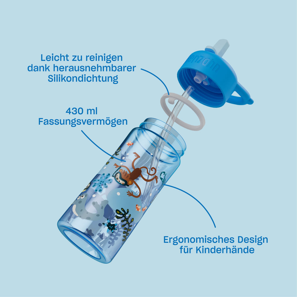 Affenzahn Kunststoff Trinkflasche, Wilde Wiese – Produktansicht 2