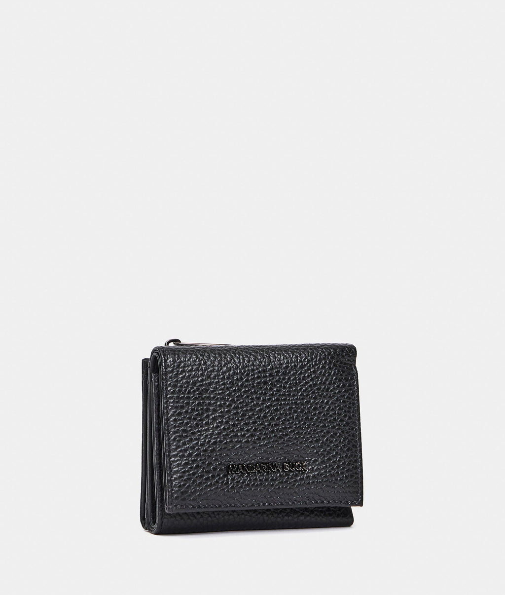 Mandarina Duck Mellow Leather Geldbörse, Nero – Ansicht 2